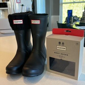Hunter Boots with Hunter Boot Sock